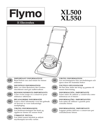 Flymo XL500 Manuel utilisateur | Fixfr