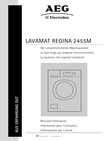 LR2455MLI | Aeg-Electrolux LR2455MRE Manuel utilisateur | Fixfr