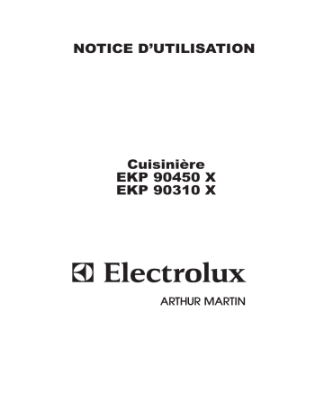 EKP90450X | ARTHUR MARTIN ELECTROLUX EKP90310X Manuel utilisateur | Fixfr