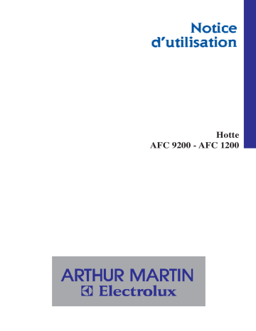 ARTHUR MARTIN ELECTROLUX AFC9200X Manuel utilisateur | Fixfr