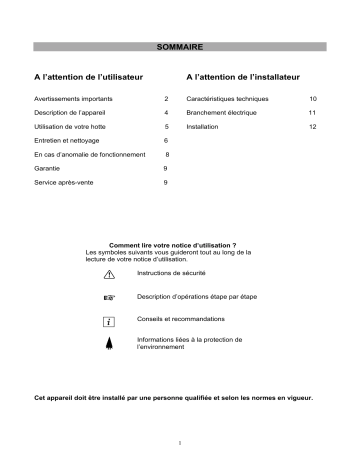 ARTHUR MARTIN ELECTROLUX AFC997X Manuel utilisateur | Fixfr