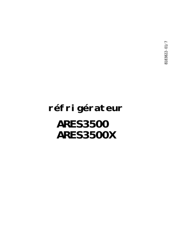 ARES3500X | ARTHUR MARTIN ELECTROLUX ARES3500 Manuel utilisateur | Fixfr