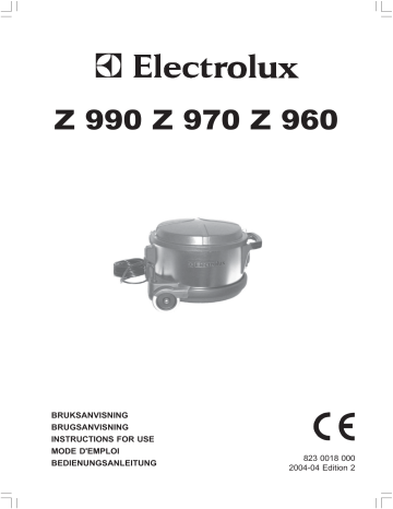 Electrolux Z970 Manuel utilisateur | Fixfr