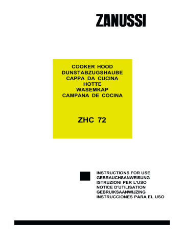 Zanussi ZHC72X Manuel utilisateur | Fixfr
