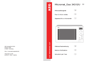 MCD343EU-m | MCD343EU-w | MCD343EU-b | AEG MCD343EU-d Manuel utilisateur | Fixfr