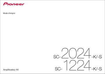 SC-1224 | Pioneer SC-2024 Manuel utilisateur | Fixfr