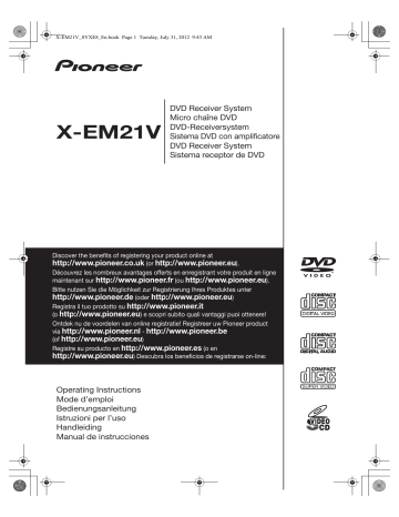 Pioneer X-EM21V Manuel utilisateur | Fixfr
