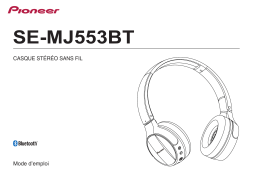 Pioneer SE-MJ553BT Manuel utilisateur