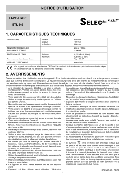 Selecline STL602 Manuel utilisateur