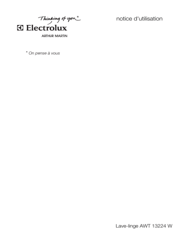 ARTHUR MARTIN ELECTROLUX AWT13224W Manuel utilisateur | Fixfr