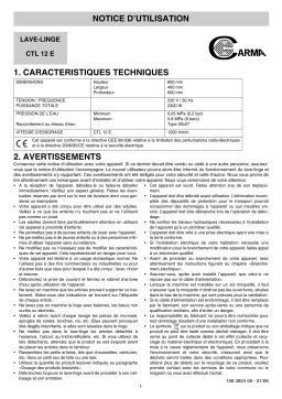 Carma CTL12E Manuel utilisateur