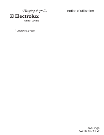 ARTHUR MARTIN ELECTROLUX AWTS13741W Manuel utilisateur | Fixfr