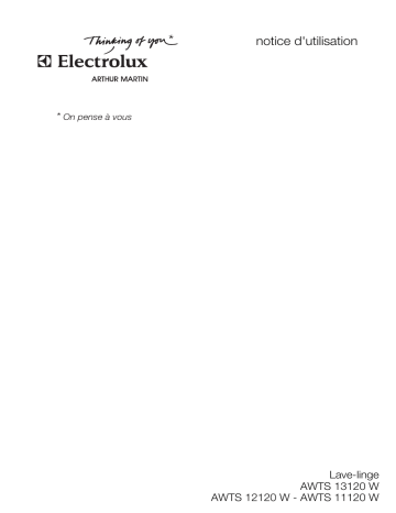 ARTHUR MARTIN ELECTROLUX AWTS11120W Manuel utilisateur | Fixfr