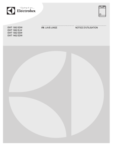 EWT1462EDW | EWT1362ESW | EWT1362ELW | Electrolux EWT1362EDW Manuel utilisateur | Fixfr