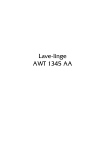 Electrolux AWT 1345 AA : Manuel d'utilisation + AI Chat
