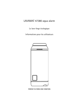 AEG LAV47380 Manuel utilisateur