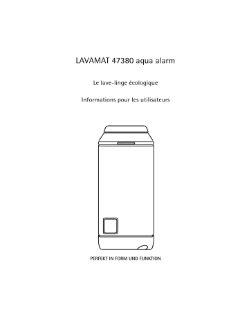 Aeg-Electrolux LAV47380 Manuel utilisateur | Fixfr