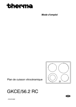 Therma GKCE/56.2RC Manuel utilisateur