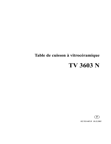 ARTHUR MARTIN ELECTROLUX TV3603N86C Manuel utilisateur | Fixfr