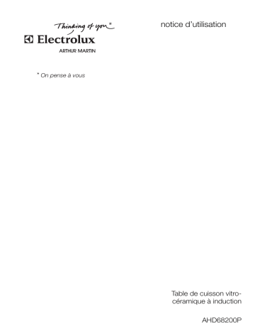 ARTHUR MARTIN ELECTROLUX AHD68200P 61Q Manuel utilisateur | Fixfr