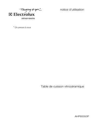 ARTHUR MARTIN ELECTROLUX AHP60050P Manuel utilisateur | Fixfr