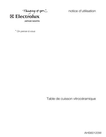 ARTHUR MARTIN ELECTROLUX AHS60120W Manuel utilisateur | Fixfr