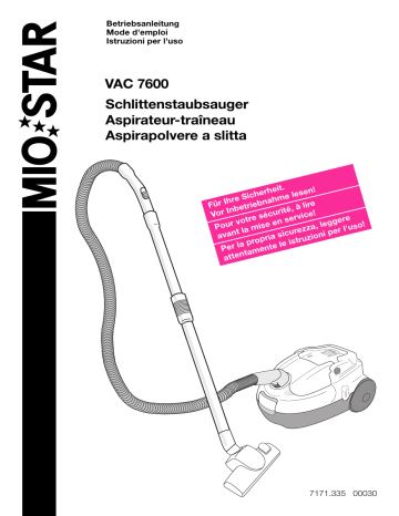 Miostar VAC7600 Manuel utilisateur | Fixfr