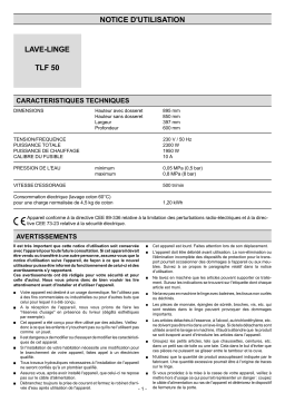 Funix TLF50 Manuel utilisateur