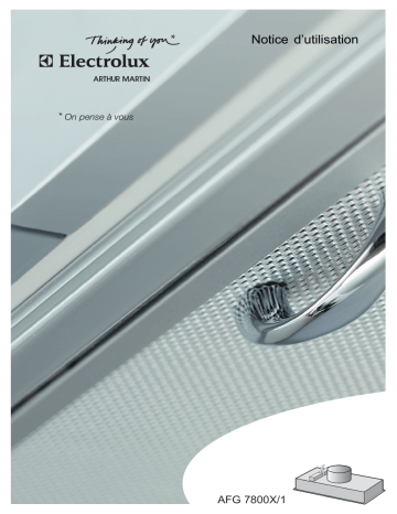 ARTHUR MARTIN ELECTROLUX AFG7800X Manuel utilisateur | Fixfr