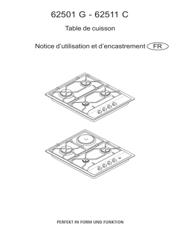 62511C-M | 62501G-M | Aeg-Electrolux 62501GM Manuel utilisateur | Fixfr