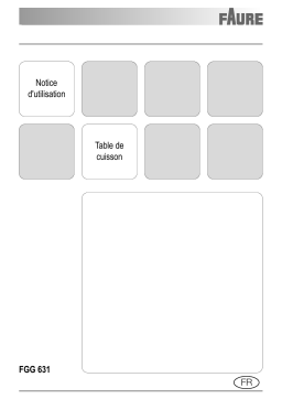 Faure FGG631IN Manuel utilisateur