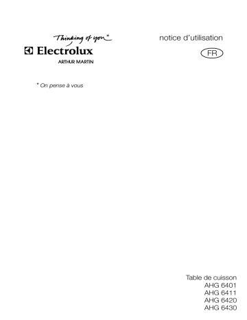 AHG6411W | ARTHUR MARTIN ELECTROLUX AHG6411X Manuel utilisateur | Fixfr