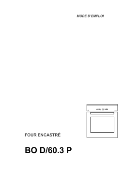 BO D/60.3 P Mode d’emploi : AI Chat & PDF Access
