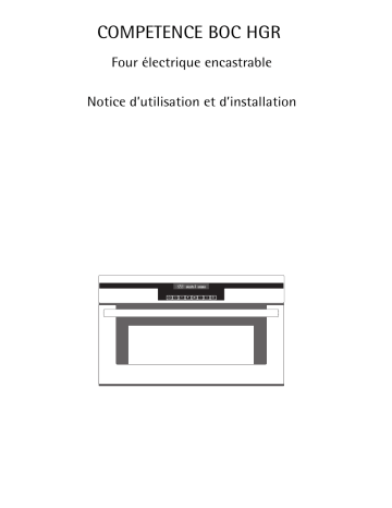 BOCHGR-A | Aeg-Electrolux BOCHGR-M Manuel utilisateur | Fixfr