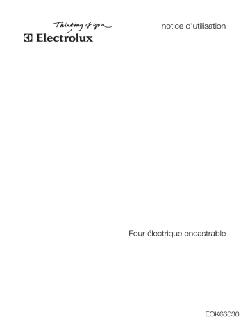 Electrolux EOK66030X Manuel utilisateur | Fixfr