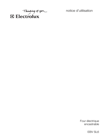 EBVSL6WE | EBVSL6 SP | EBVSL6 WE | Electrolux EBVSL6SP Manuel utilisateur | Fixfr