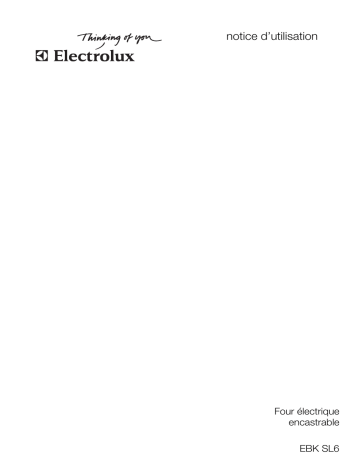EBKSL6 SW/SP | EBK SL6 | Electrolux EBKSL6CN Manuel utilisateur | Fixfr