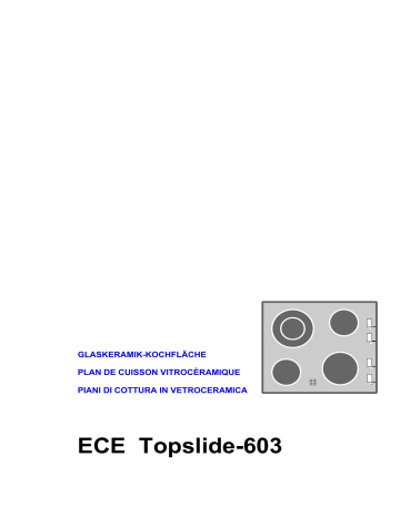 Therma ECETOPSLIDE-603RS Manuel utilisateur | Fixfr