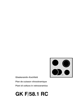 Therma GKF/58.1RC Manuel utilisateur