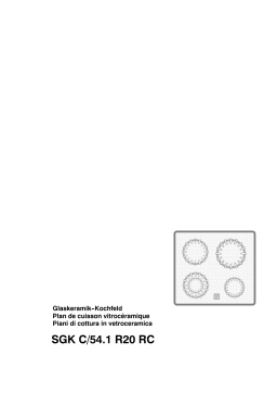 Therma SGKC54.1R20RC Manuel utilisateur