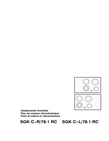 SGKC-L/78.1RC | Therma SGKC-R/78.1RC Manuel utilisateur | Fixfr