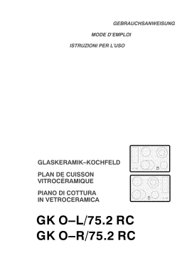 Electrolux GK78C.3AL Manuel utilisateur