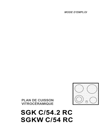 Therma SGKWC/54 RC Manuel utilisateur | Fixfr