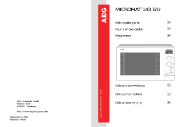 AEG MC143EU-a Manuel utilisateur | Fixfr