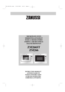 Zanussi ZM266STN Manuel utilisateur