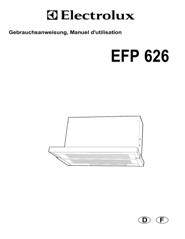 Electrolux EFP626/CH Manuel utilisateur | Fixfr