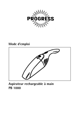 Progress PB 1000 J Manuel utilisateur