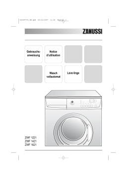 Zanussi ZWF1421 Manuel utilisateur