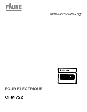 CFM722W | Faure CFM722N Manuel utilisateur | Fixfr