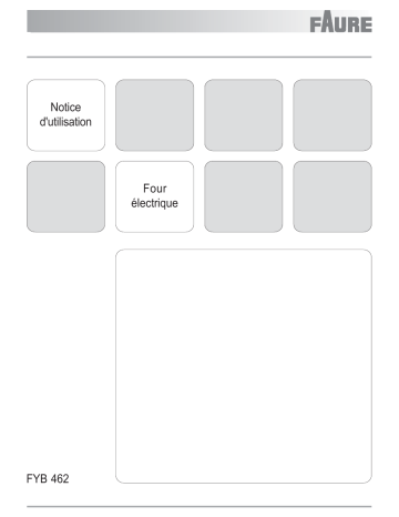 FYB462N | FYB462W | Faure FYB462X Manuel utilisateur | Fixfr